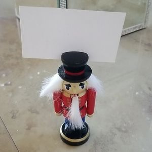 SALE! Nutcracker Placecard/Recipe/Info Holder NWOT